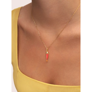 Charm Seaglow Fish Baño Oro