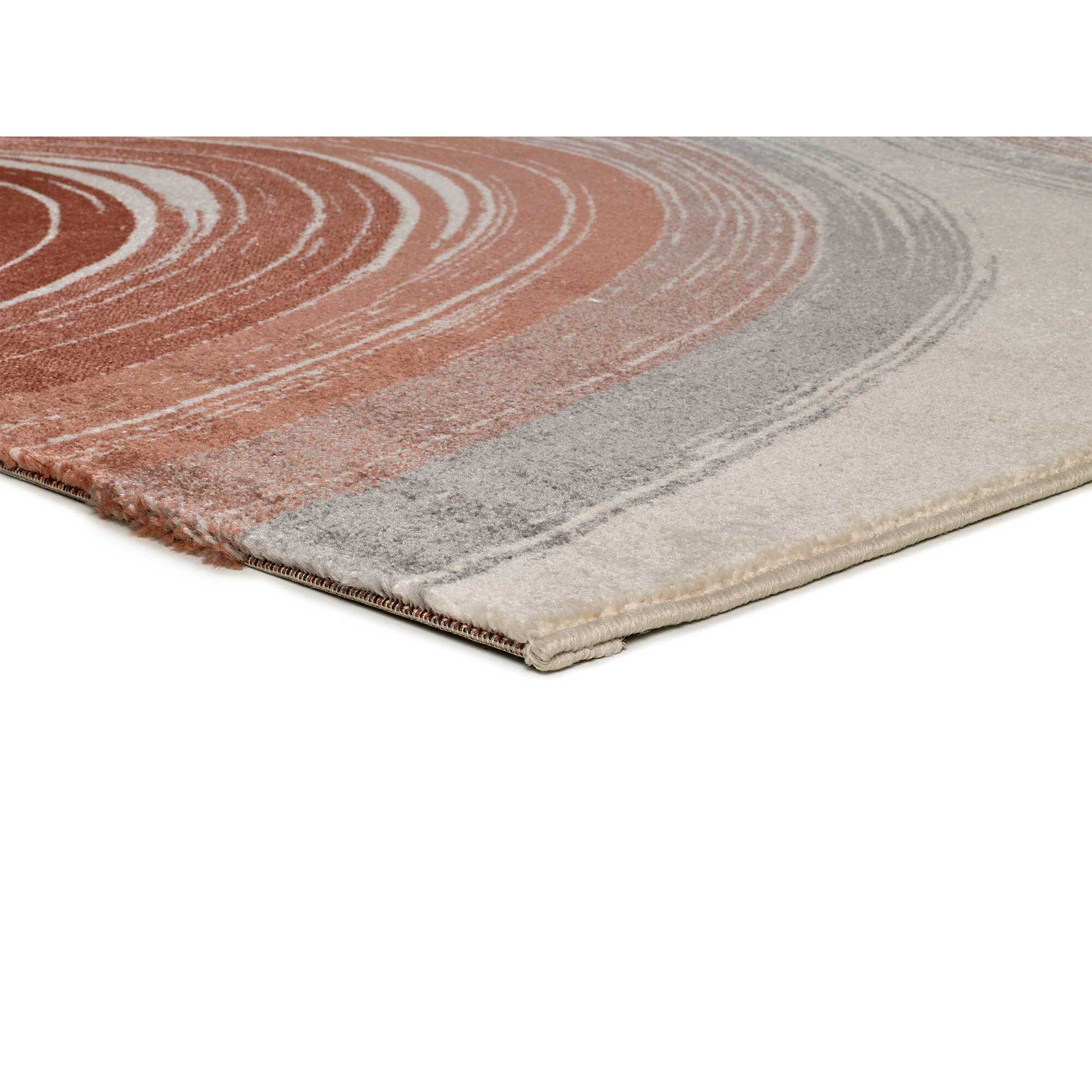 ASHLEY Alfombra geomÃ©trica en tonos caldera, varias medidas disponibles