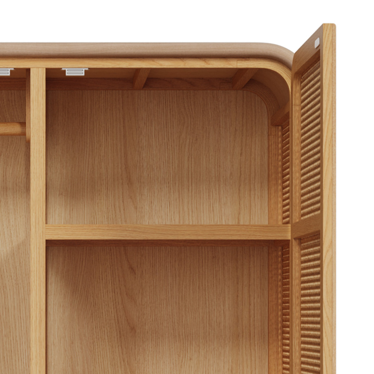 Armoire en bois massif de pin et de teck - Alata