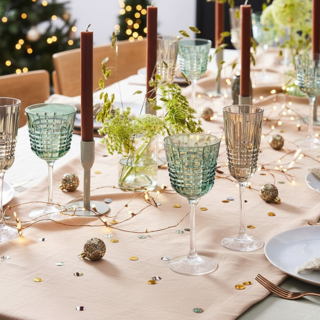 4 verres à pied 25cl Rendez-Vous Brume - Cristal d'Arques