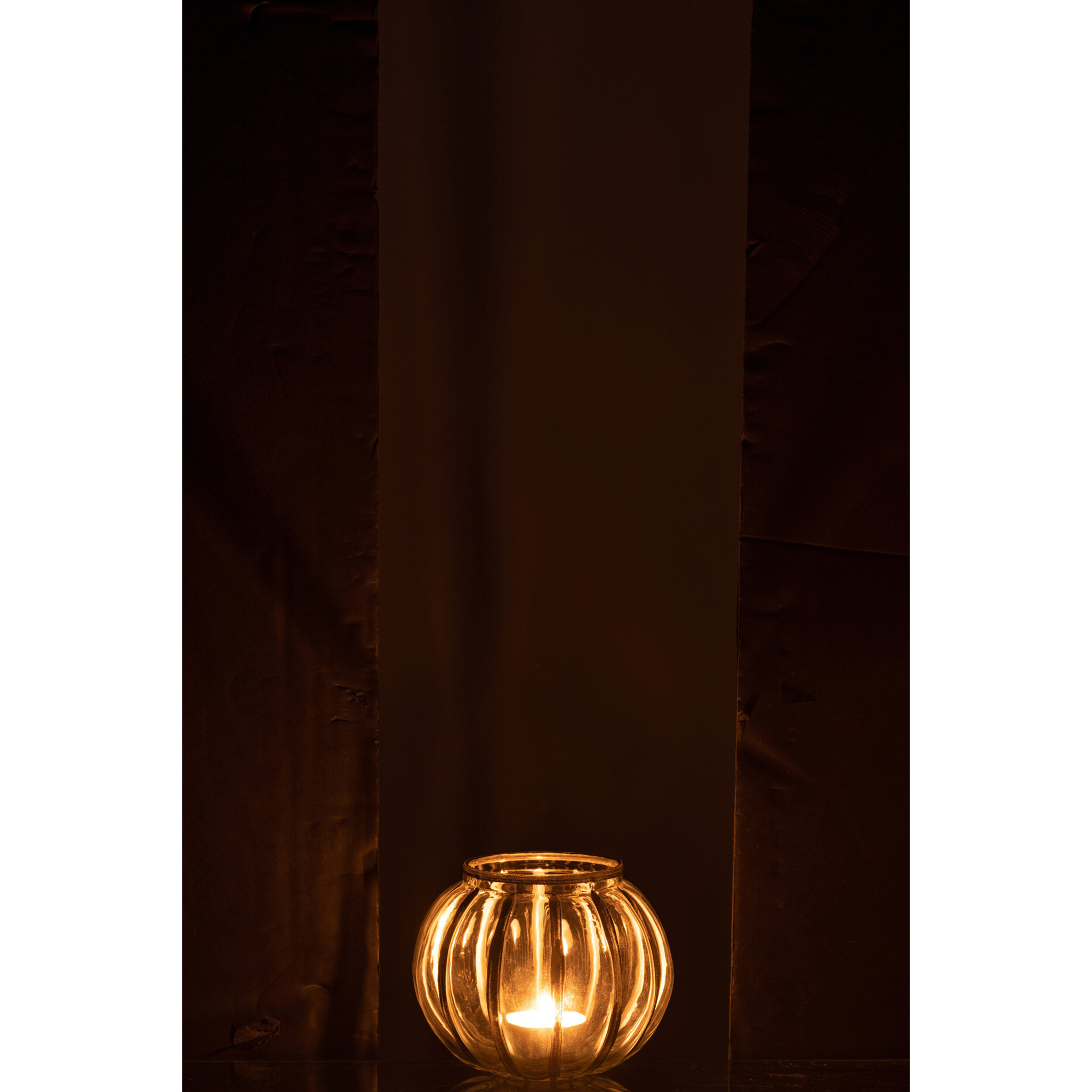 J-Line bougeoir Boule - verre - transparent/argent - small - 4 pcs