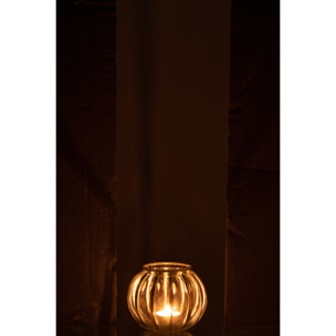 J-Line bougeoir Boule - verre - transparent/argent - small - 4 pcs