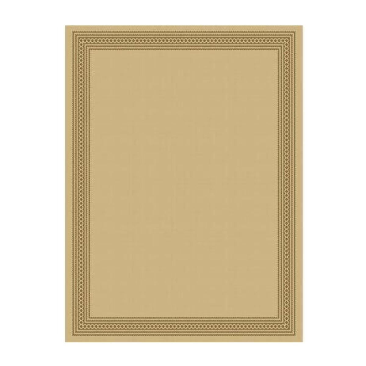 Tapi fin BODRA motif uni avec une bordure foncé