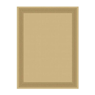 Tapi fin BODRA motif uni avec une bordure foncé