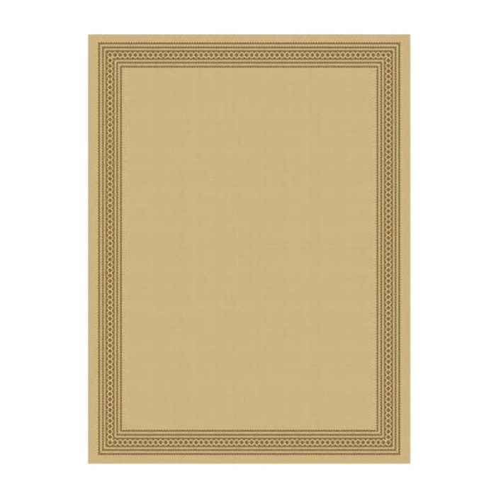 Tapi fin BODRA motif uni avec une bordure foncé