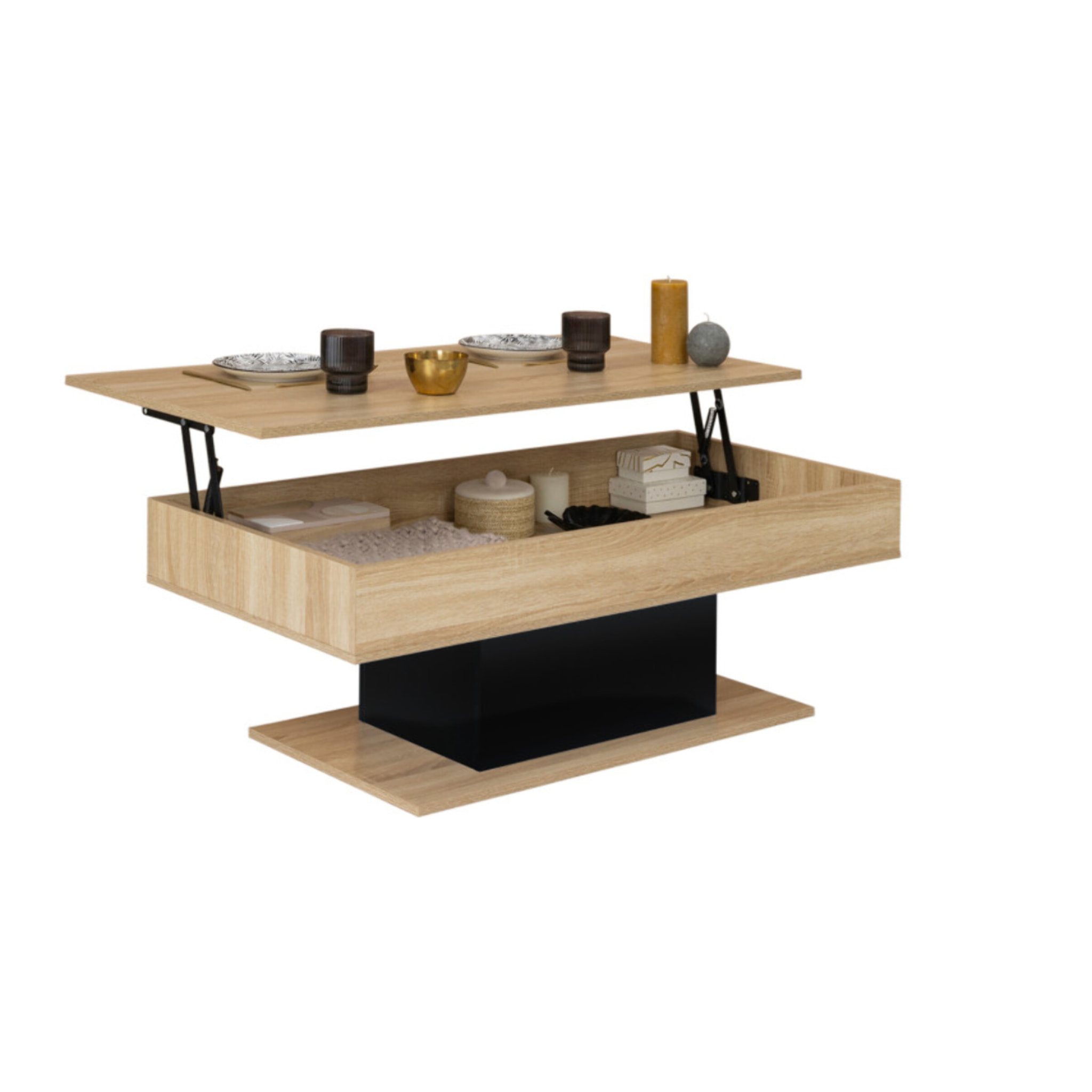 Table basse Tania avec plateau relevable