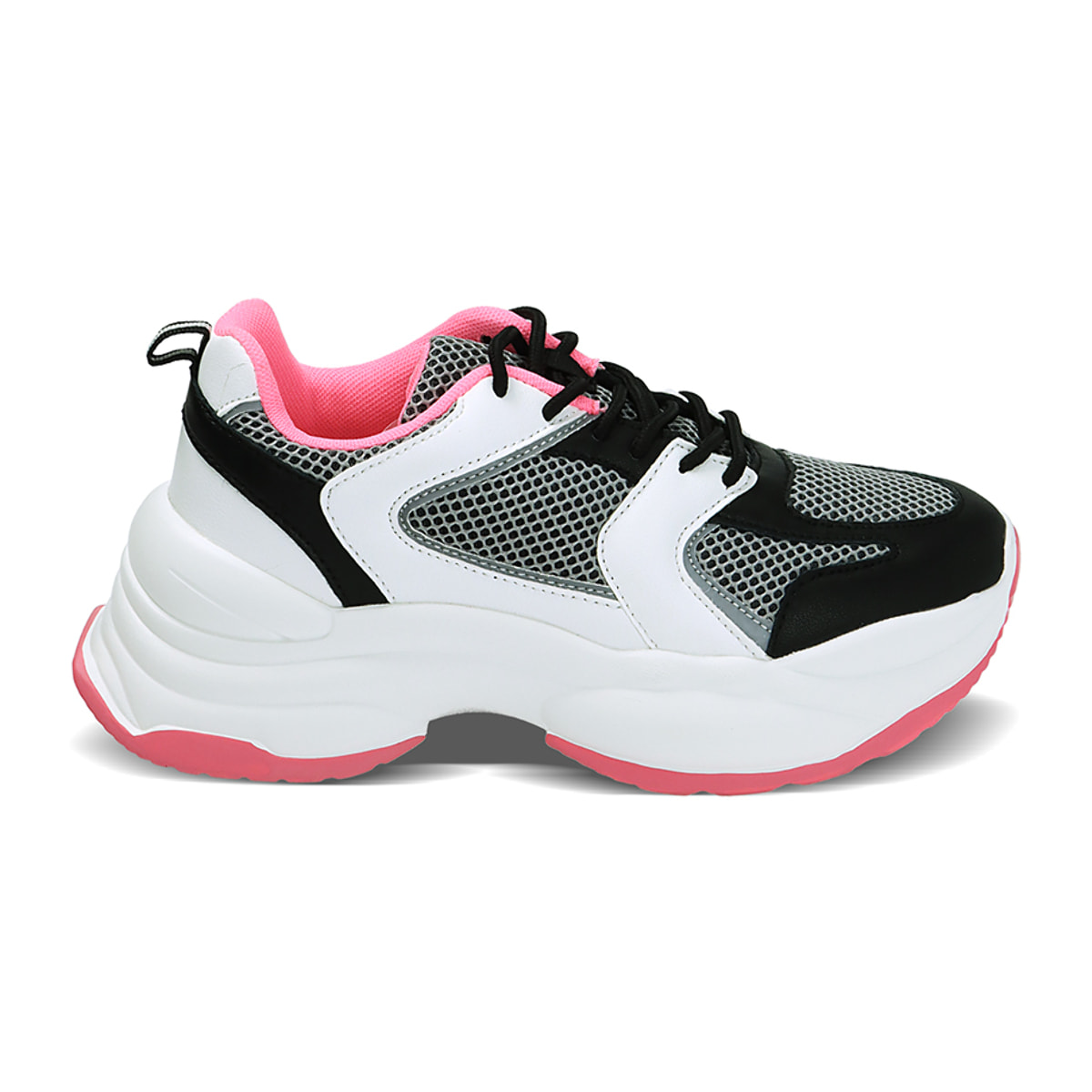 Sneakers nero/bianco fucsia