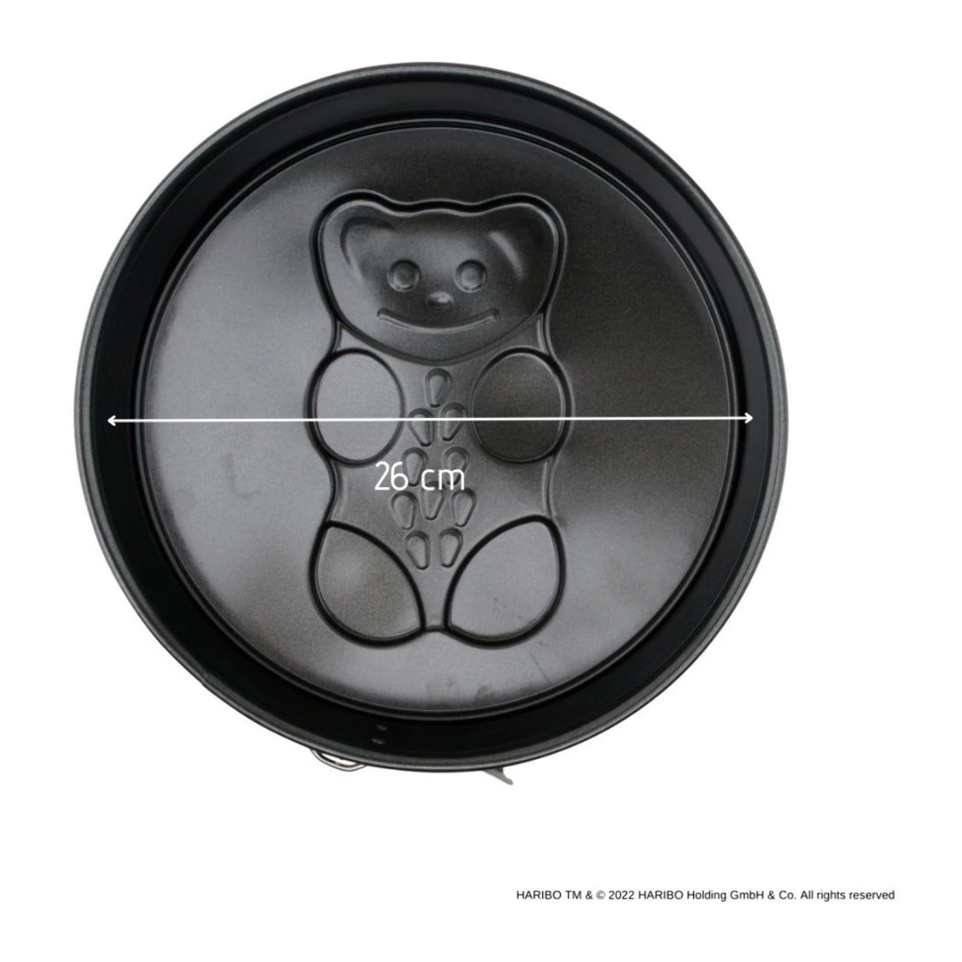 Set pâtisserie avec moule à manqué 26 cm à charnière motif ourson, 2 bols à mixer et spatule Zenker