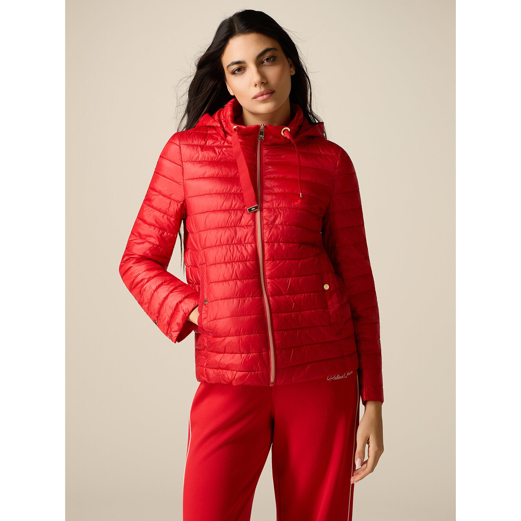 Oltre - Piumino lightweight con cappuccio - Rosso