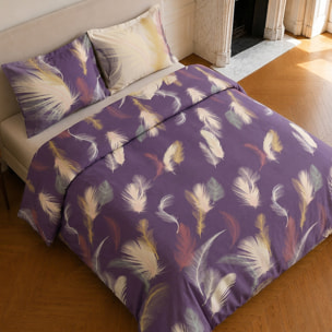 Parure housse de couette 100% coton motif tropical - WINTER