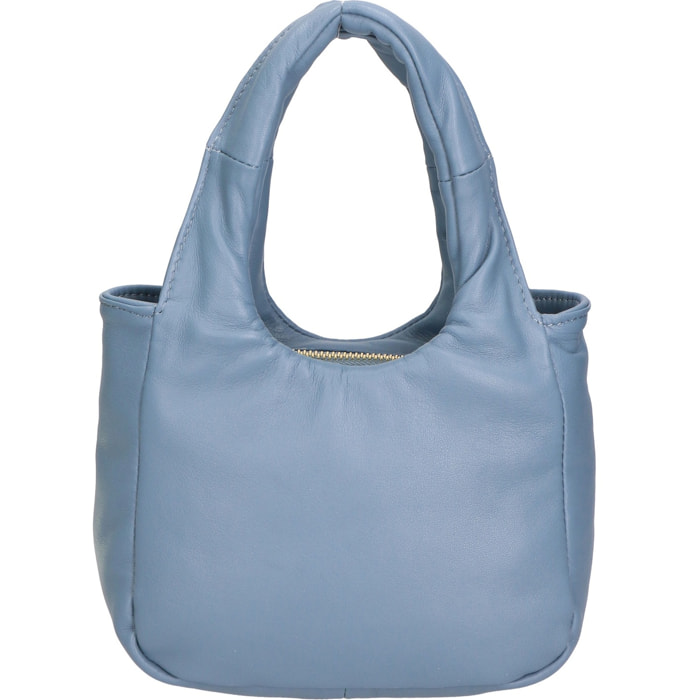Borsa a mano da donna - Modello Virna - Vera Pelle - 17.0 x 24.0 x 8.0 cm