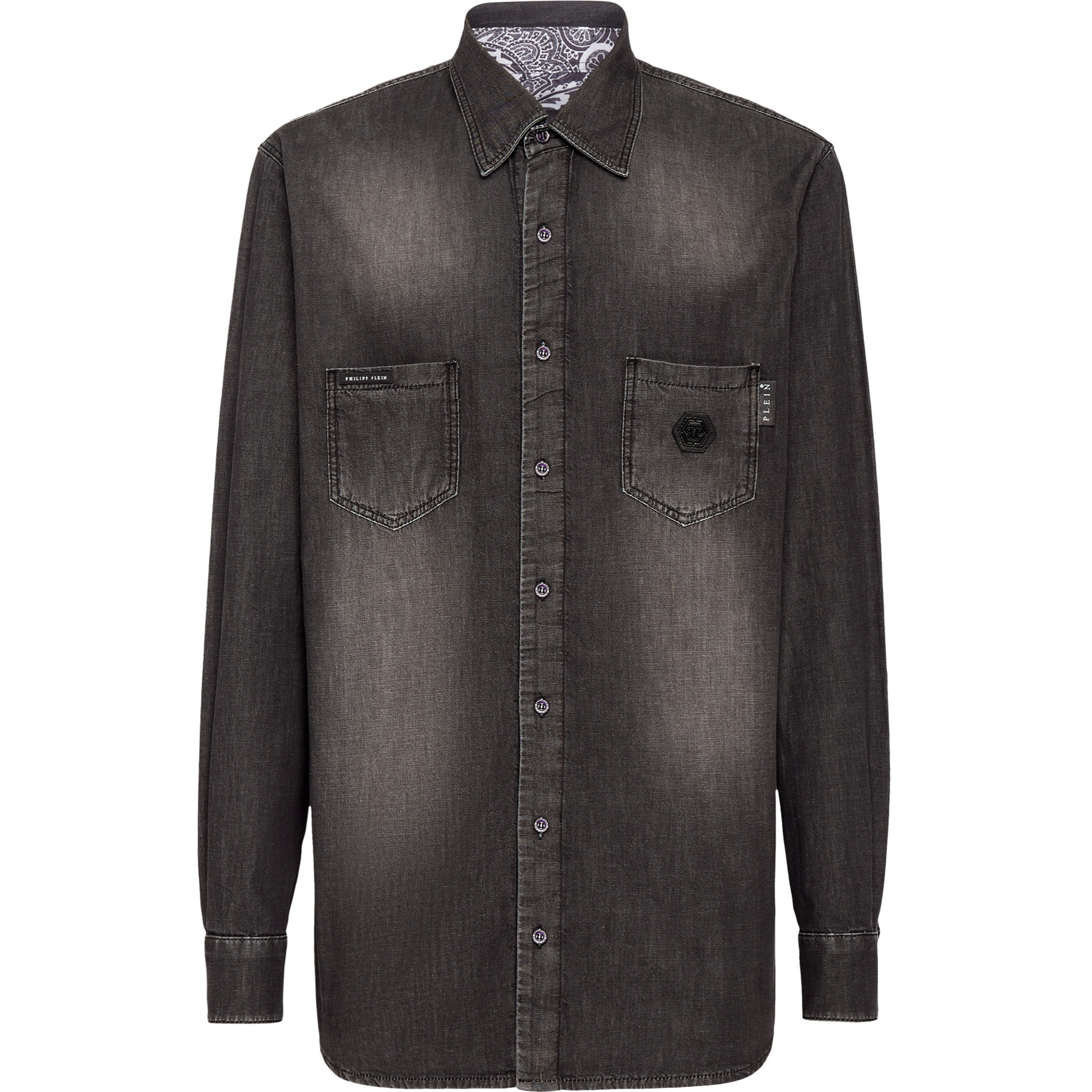 PHILIPP PLEIN Denim Shirt PAISLEY