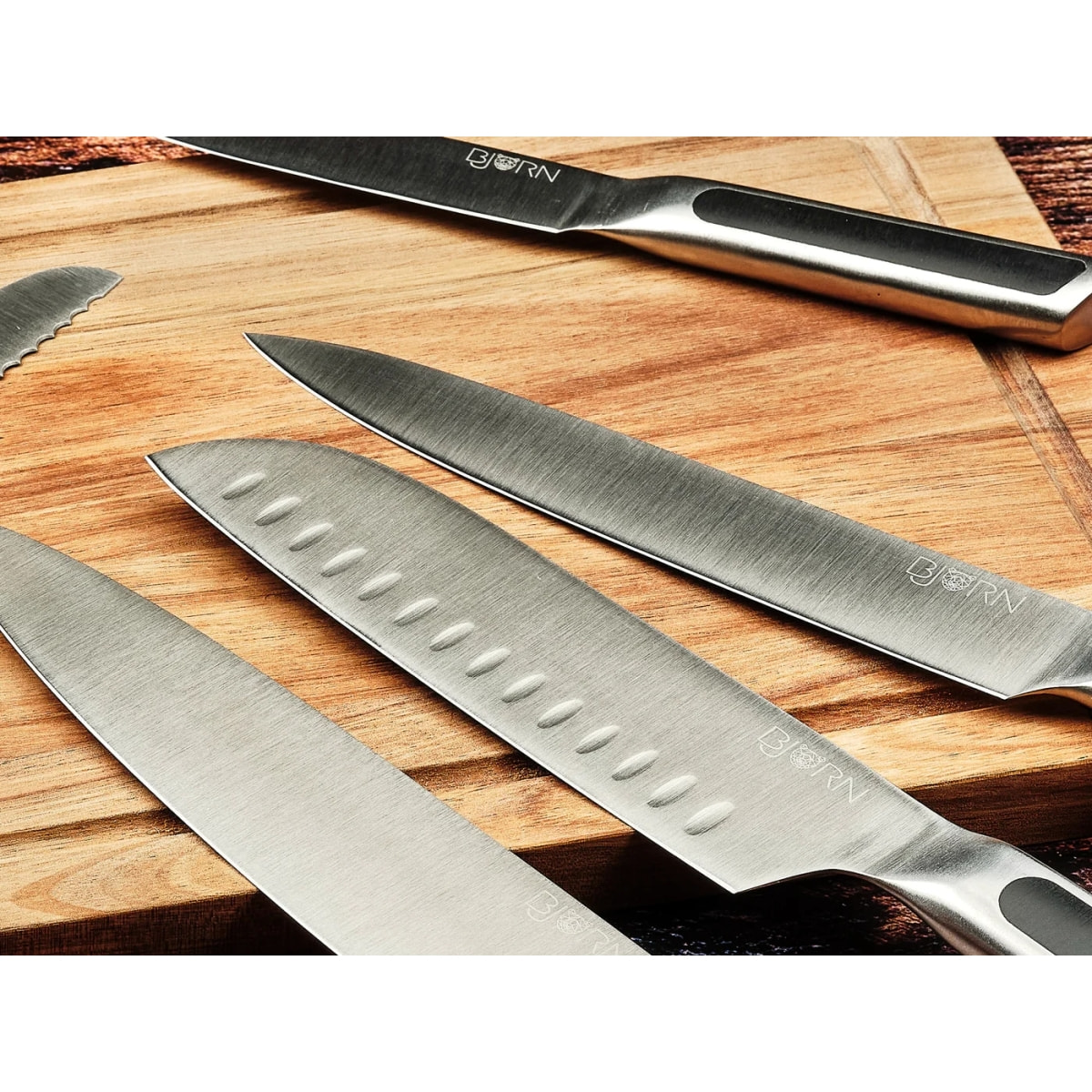 Bloc couteaux de cuisine et couteaux à steak LOKI LOVIISA - 14 pièces