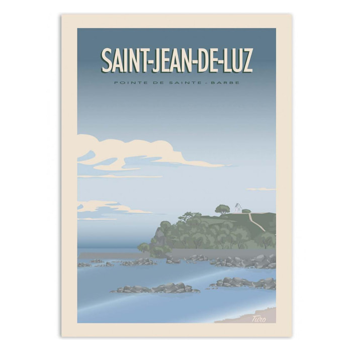 Art-Poster - Saint-Jean-de-Luz - Turo - 50 x 70 cm
