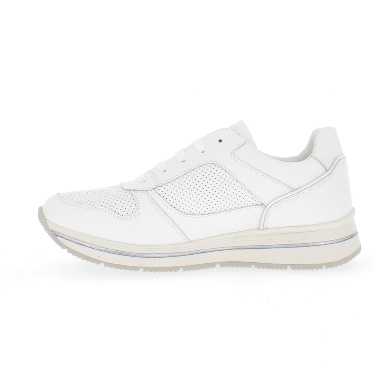 Armata di Mare Scarpe Donna Sneakers Casual in Ecopelle con Zip Laterale AMD SS31H08 White