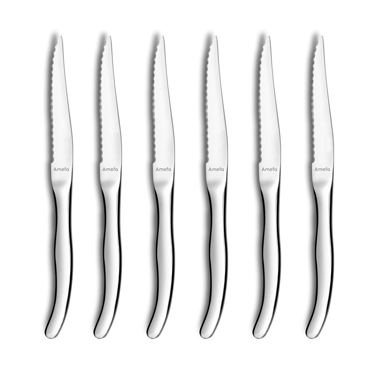 Virgule - Set di 6 coltelli da bistecca