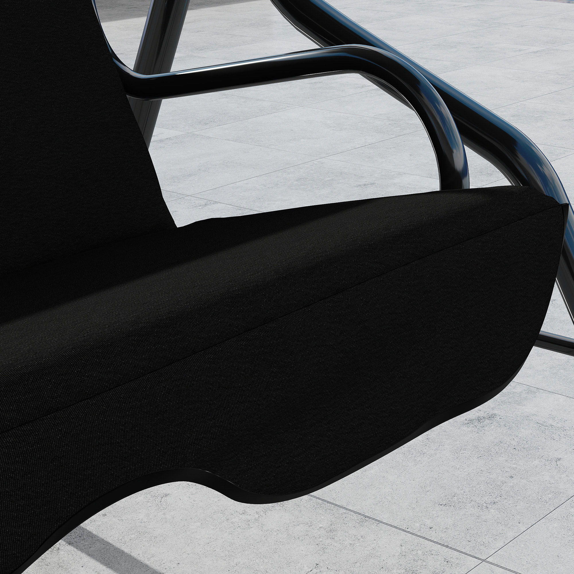 Columpio de Jardín de 2-3 Plazas, Balancín de Exterior con Toldo Ajustable en Ángulo, Impermeable y Marco de Acero, para Patio, Balcón, 170x110x153 cm, Negro