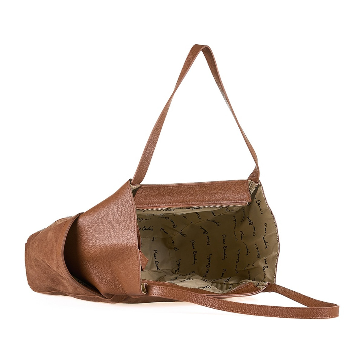 Borsa a spalla da donna Made in Italy - Modello Sereia - 100% pelle - 43.0 x 30.0 x 12.0 cm