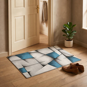 Tapis salon et chambre tissé motif géométrique RAHI