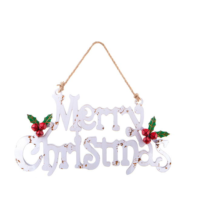 Decoro merry christmas - Pezzi 2 - 34xH61x6cm - Bianchi Dino SpA