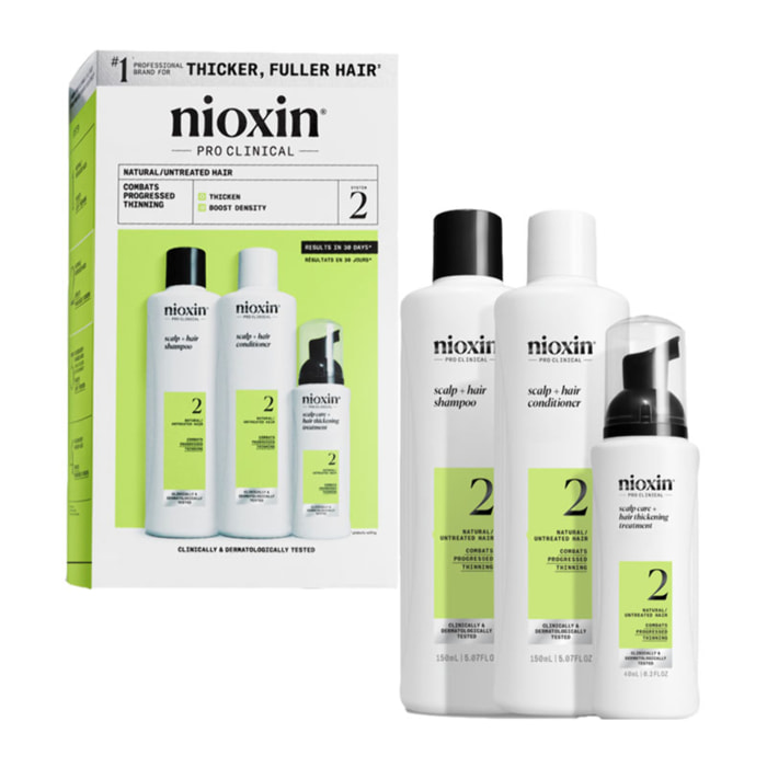 NIOXIN System Kit 2 Capelli Naturali Con Assottigliamento Avanzato Small