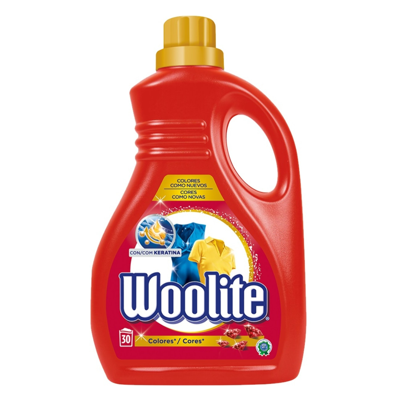 Woolite Detergente para ropa delicada Ropa de Color Gel 60 lavados (2x30 dosis)