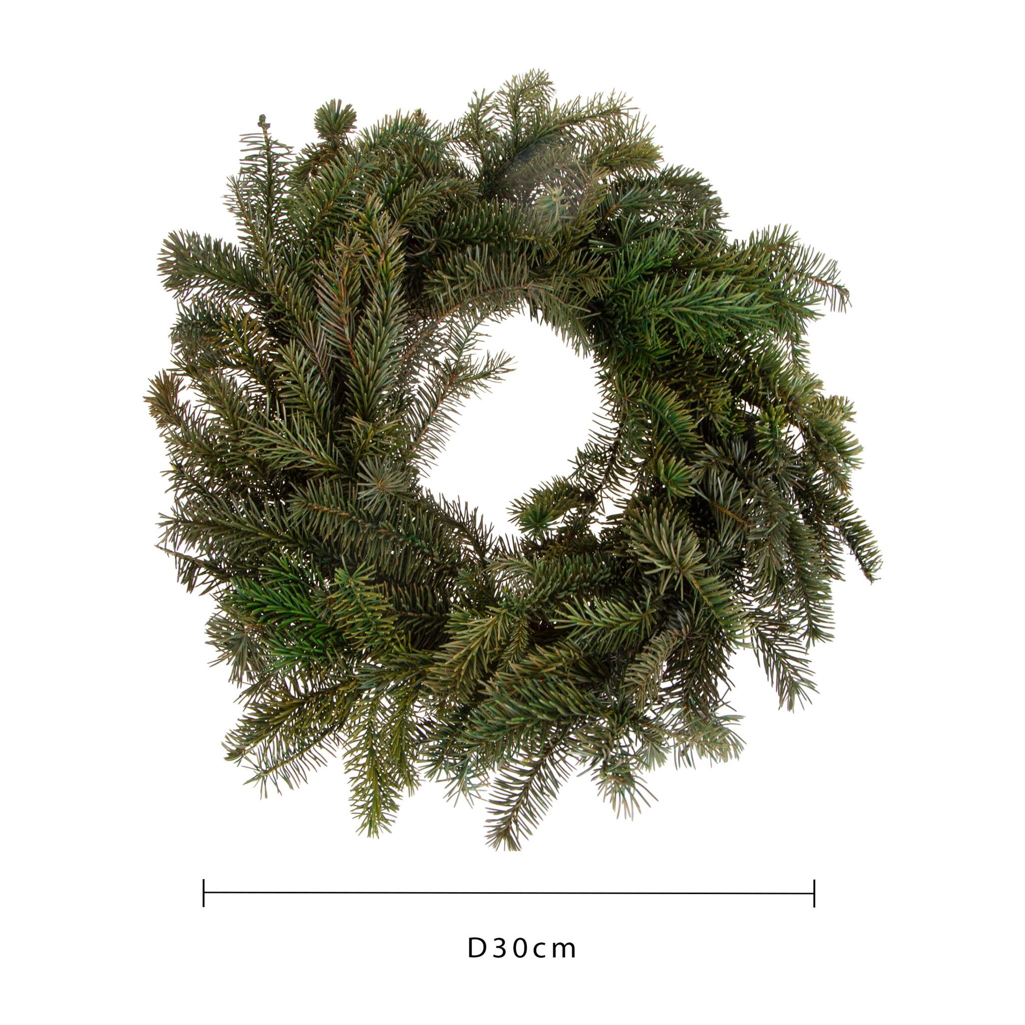 Corona abete - Pezzi 2 - 30xH5x30cm - Bianchi Dino SpA