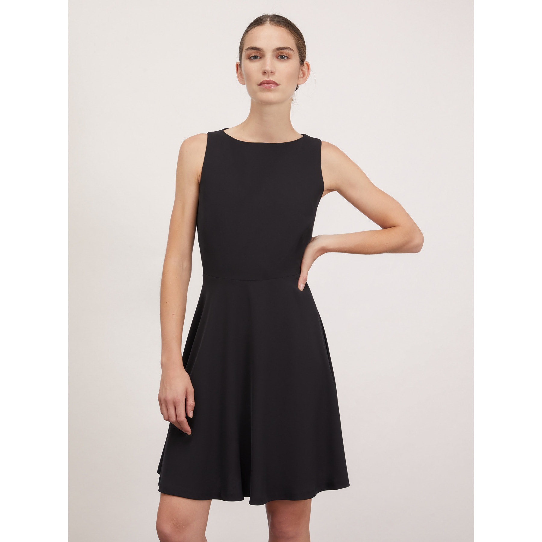 Motivi - Vestido mini de crepé - Negro