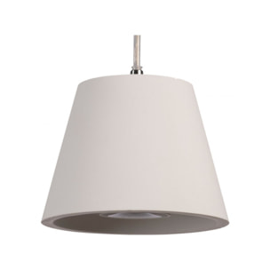 Suspension D13cm en plâtre blanc - GIPSY 712