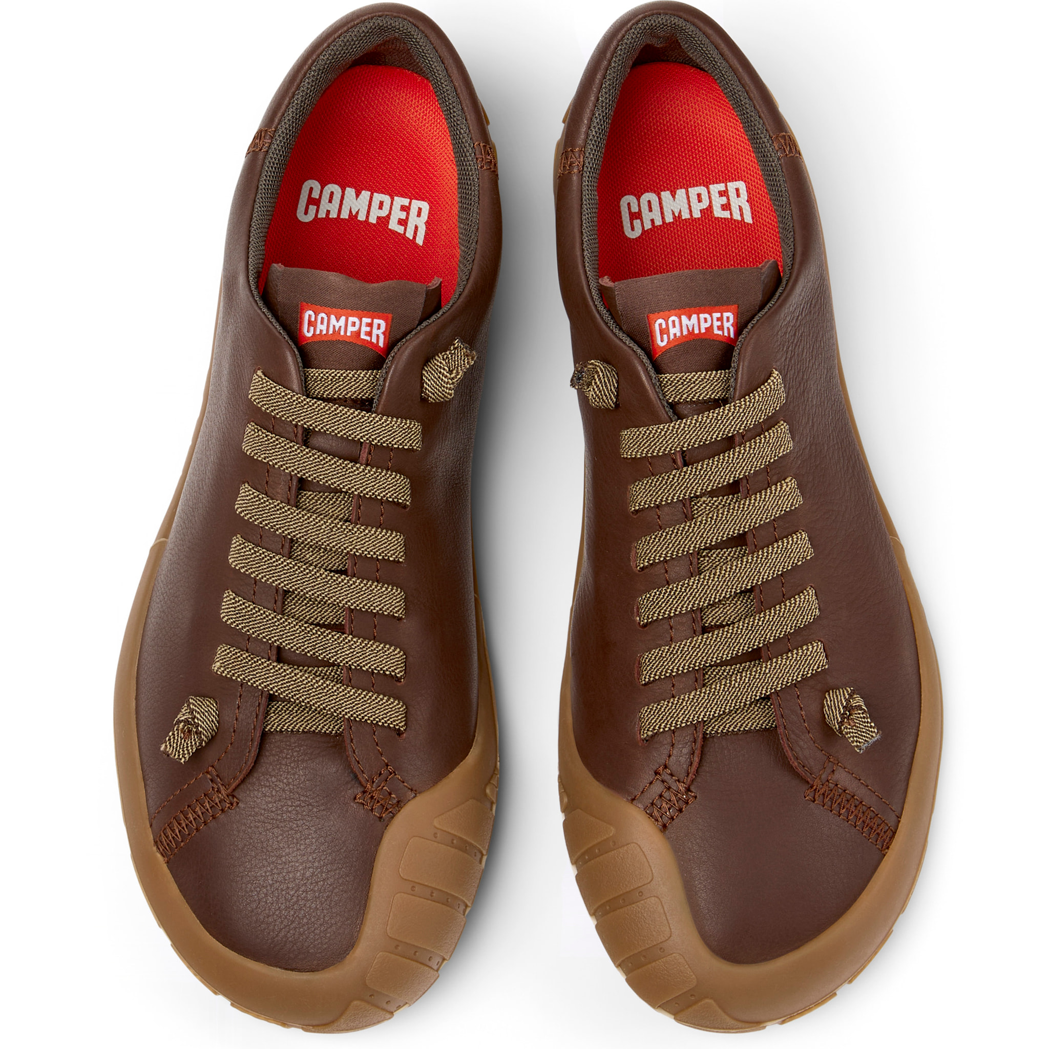 Sneakers - CAMPER Peu Path+ - Marrone - Pelle liscia