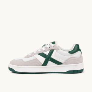 MUNICH STILO 10 Sneaker de Estilo Urbano Blanco y Verde