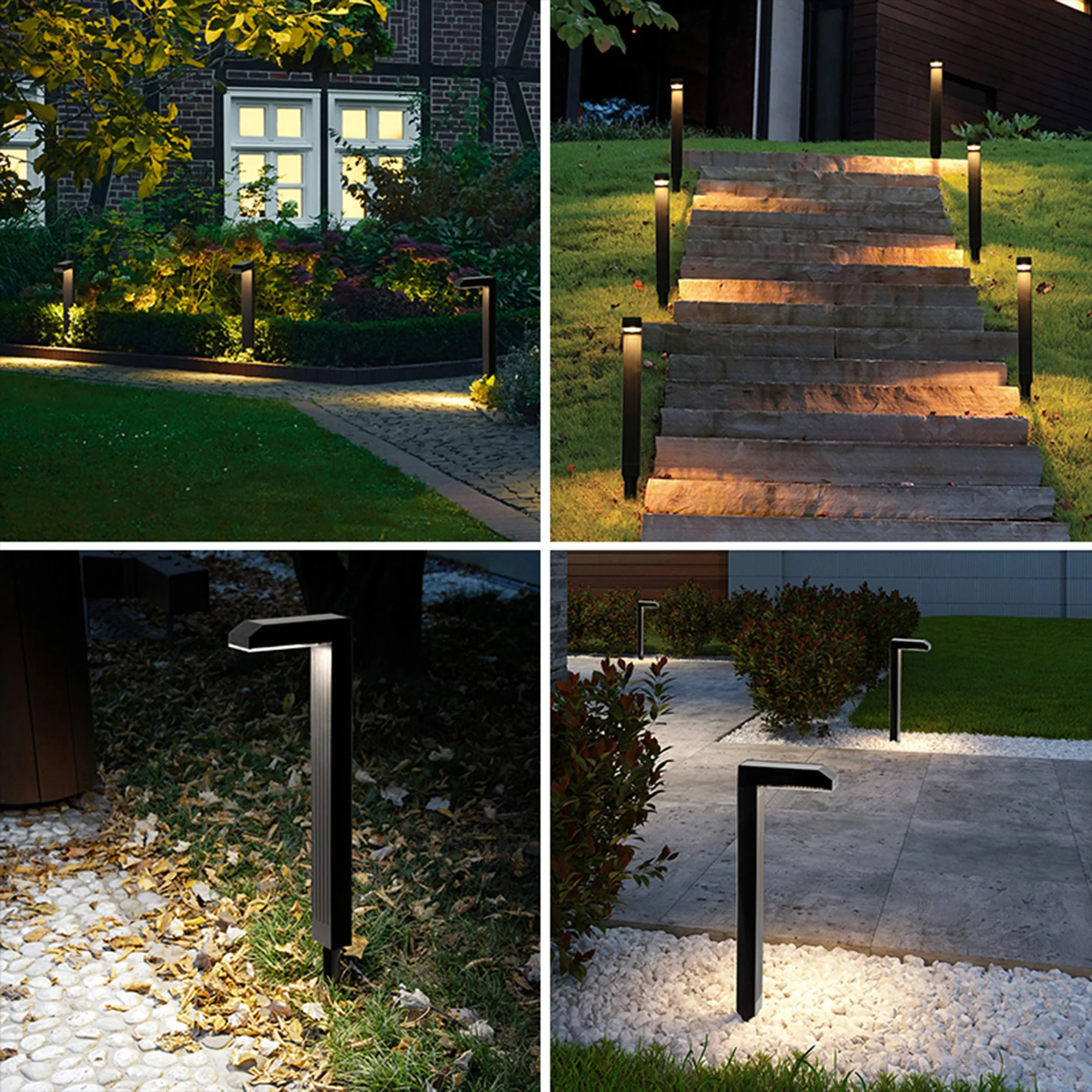 4 Potelets solaires TORLY H49cm 200LM