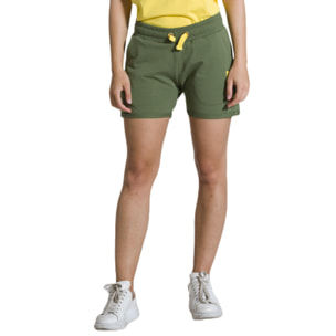 Shorts militares de forro polar para mujer