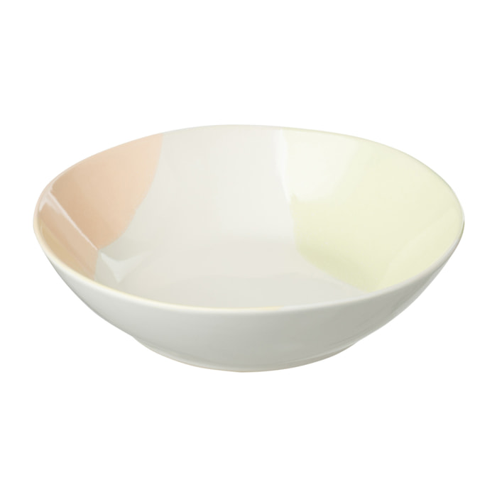 J-Line bol Tache - porcelaine - mix - large - 4 pcs