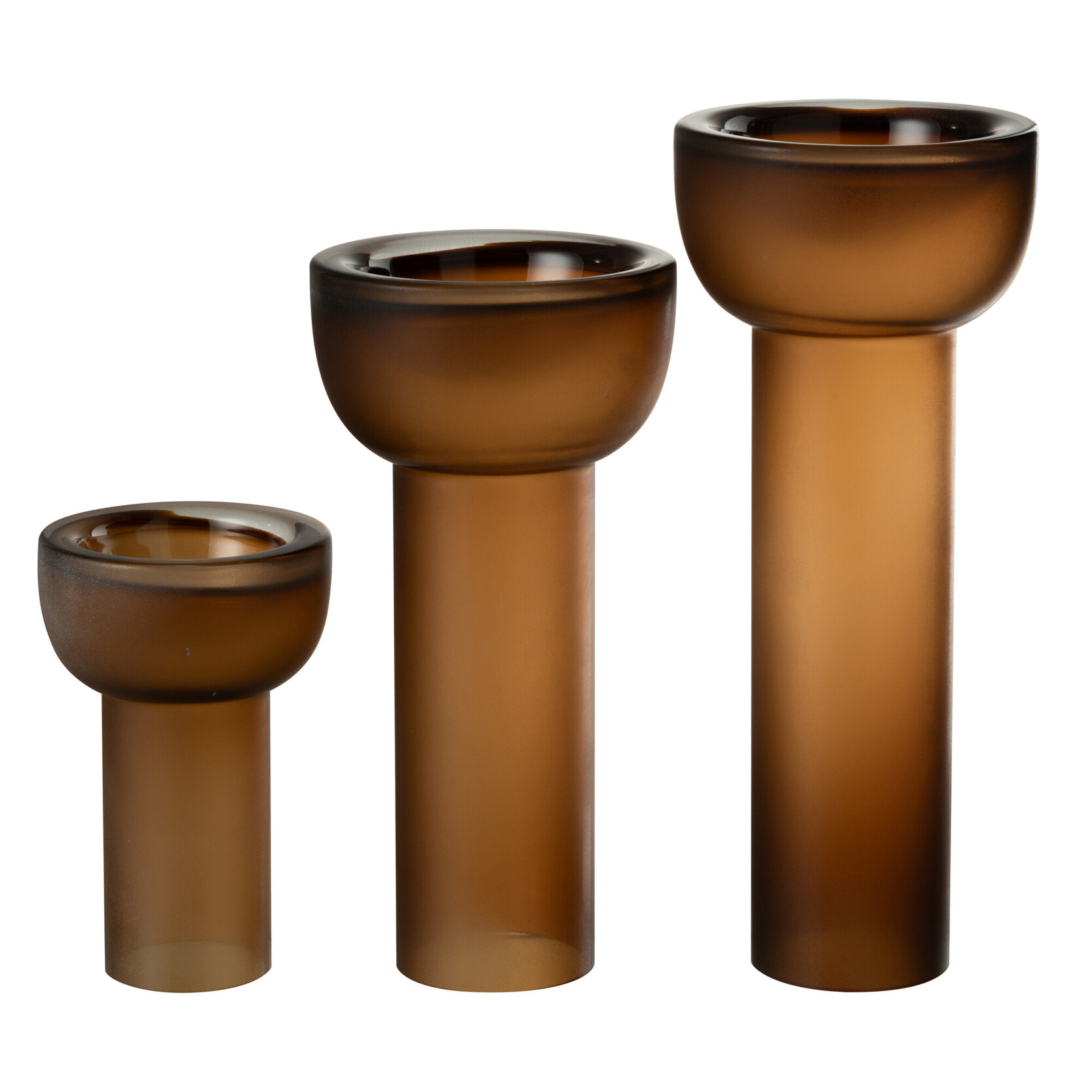 J-Line vase/chandelier Yoko - verre - marron - large - 38 cm de hauteur