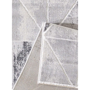 Tapis salon et chambre tissé motif géométrique VOBA