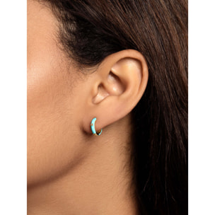 Orecchino Spark Sky Enamel Placcato Oro