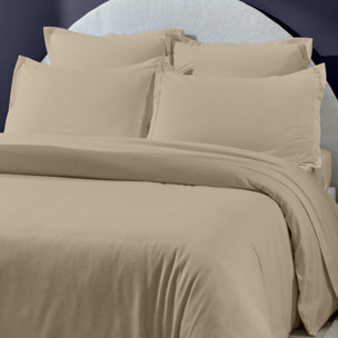 Taie d'oreiller 100% flanelle coton 160gr_ficelle