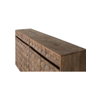 Aparador de Madera de Mango Reciclada Estilo Rústico Moderno