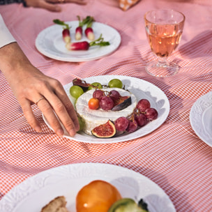 Assiette plate blanche 25 cm Danbury - Luminarc
