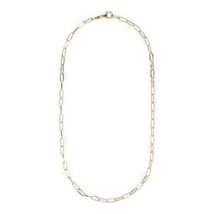 Collana Maglia Ovale placcata Oro Giallo 18Kt - 46.5cm