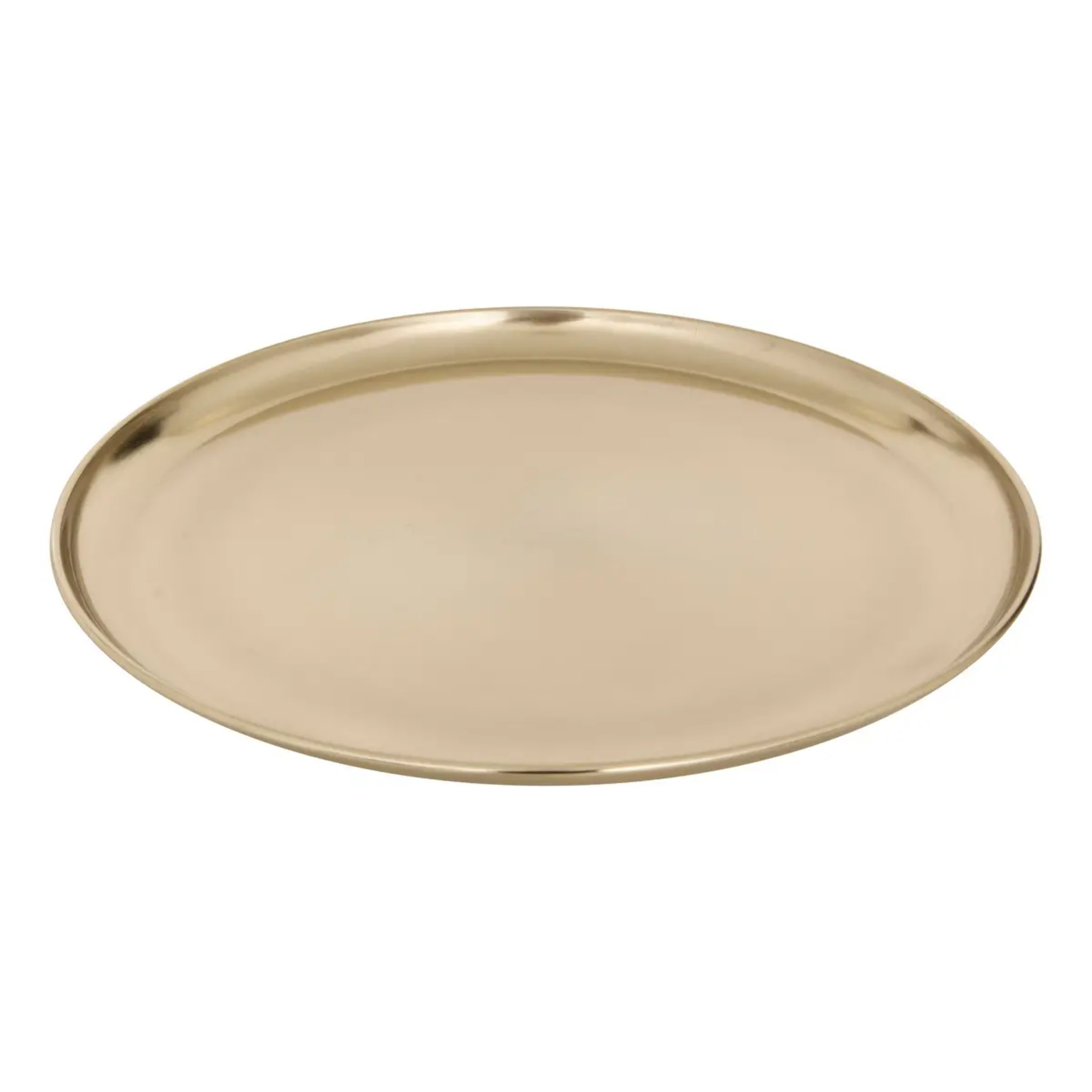 Plateau de présentation doré D37xH2,5cm