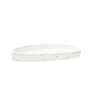Plateau en coquillages recyclés 4,6x17,7cm Hauteur: 4.6 Longueur: 40.4 Largeur: 17.7