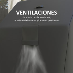 Funda para Barbacoa Exterior Impermeable Funda Protectora para BBQ de Tela Oxford 600D Anti-Viento Anti-Polvo Anti-Humedad Anti-UV Cubierta de Barbacoa con Cierres de Velcro 147x61x122 cm