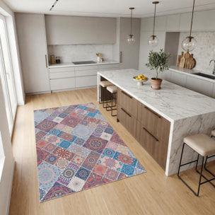 Tapis kilim à motif géométrique authentique, DAFA