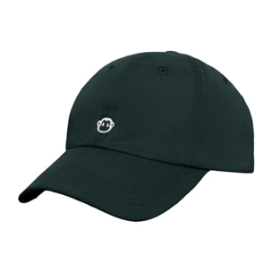 Gorra clasica de baseball con visera curvada y pequeno logo bordado frontal | Color: Verde oscuro | Street Monkey