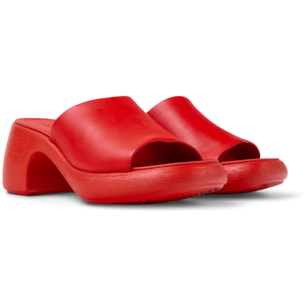 Sandalias - CAMPER Thelma Sandal - Rojo - Cuero liso