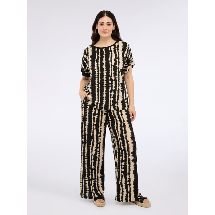 Fiorella Rubino - Pantaloni stampati - Nero