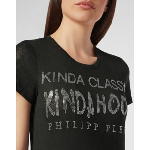 PHILIPP PLEIN T-shirt Round Neck SS Crystal