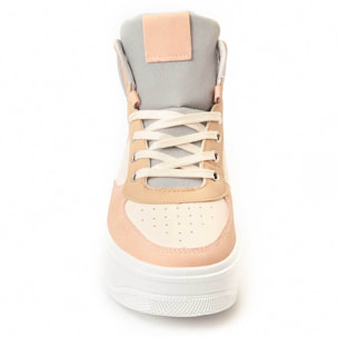 Sneaker De Plataforma - Beige - Altura: 5 Cm